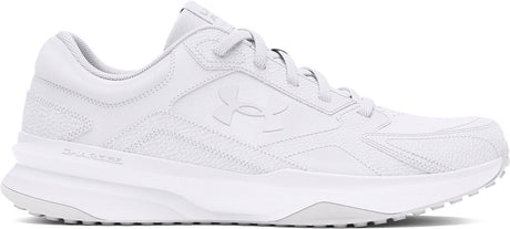 Under armour ua edge lthr-wht heren sportschoenen - wit - halo grijs
