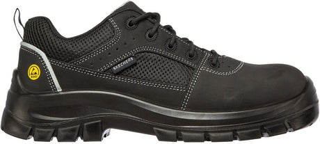 Skechers trophus heren veterschoenen - zwart 40