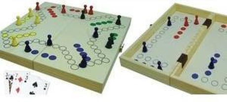 Hot games keezen-reiscassette 30cm 2 of 4 personen
