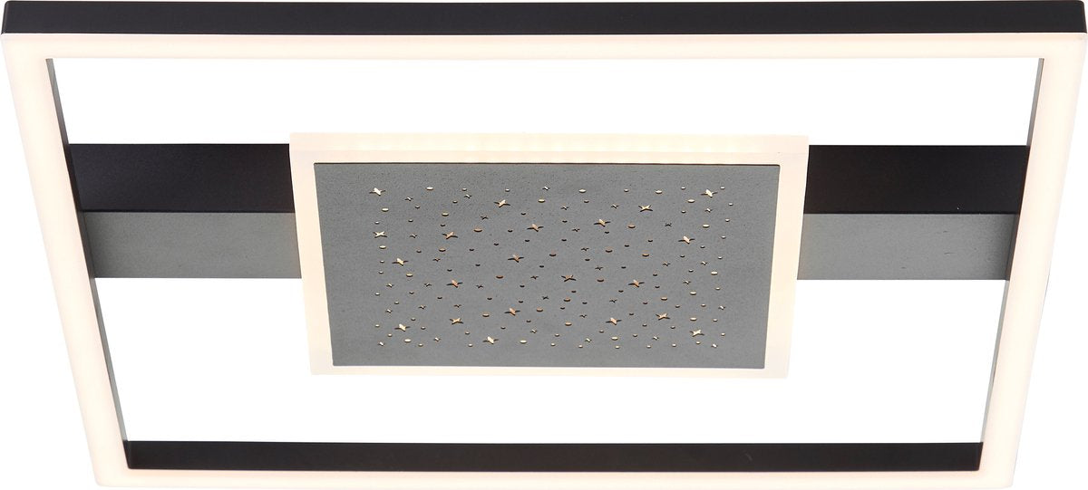Brilliant reno - plafondlamp - led 30w - 3000k - zwart