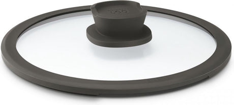 Berghoff leo glazen deksel stone - ø 28cm - grijs -