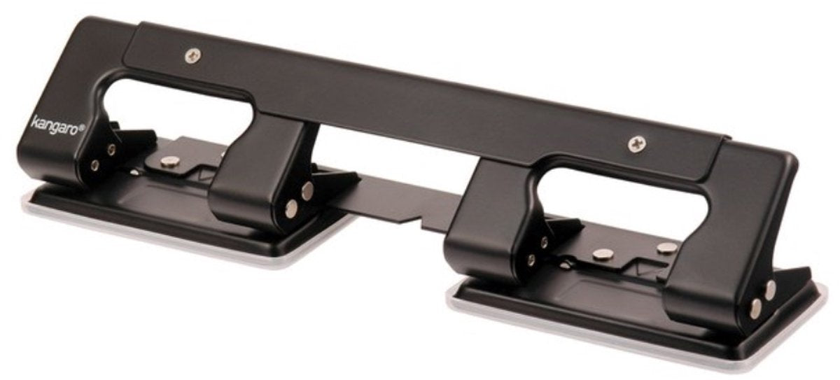 Kangaro perforator - 4-gaats - zwart - max. 12 vel