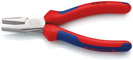 Knipex 20 05 160 platte tang werkplaats recht chroom-vanadium elektrostaal 160 mm