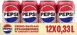Pepsi treats - strawberry cream - 12 x 330 ml - tray