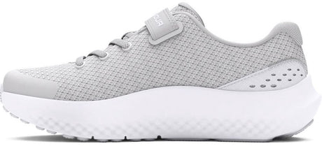 Under armour ua gps surge 4 ac-gry meisjes sportschoenen - halo grijs - wit - iridescent