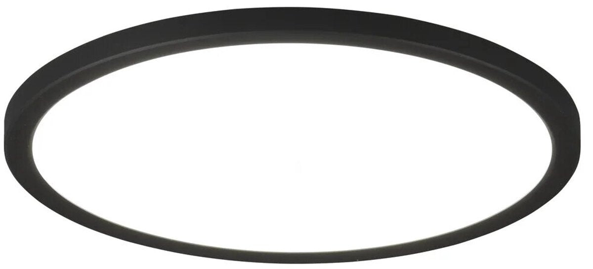 Rl live your light reality aureo - plafondlamp - zwart mat - incl. 1x smd 18 w - dimbaar met schakelaar - niet dimbaar