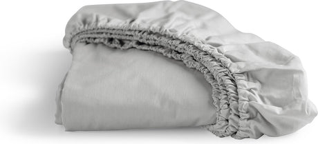 Cinderella - weekend - hoeslaken - 1 persoons - 100% katoen - 80x210 cm - tot 25 cm matrashoogte - lichtgrijs