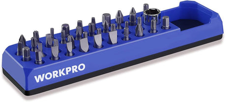 Workpro wp433056 magnetische bit-organizer – capaciteit 38 bits 1 adapter