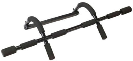 Tunturi deurtrainer - fitness-set - door gym - optrekstang - opdrukstang - zwart - incl. gratis fitness app