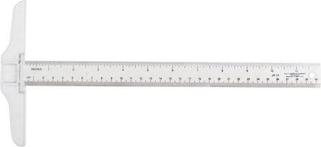 Westcott t-liniaal - tekendriehoek- 30cm - transparant - ac-jr12