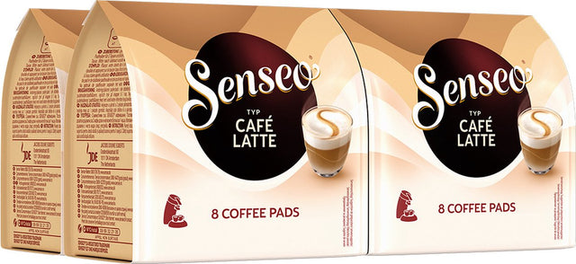 Senseo café latte koffiepads - intensiteit 2 9 - 4 x 8 pads