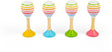 Bigjigs houten junior maraca, 2st.