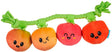 Bark - hairloom - tomaten aan flostouw - pluche - 31x9x6 cm
