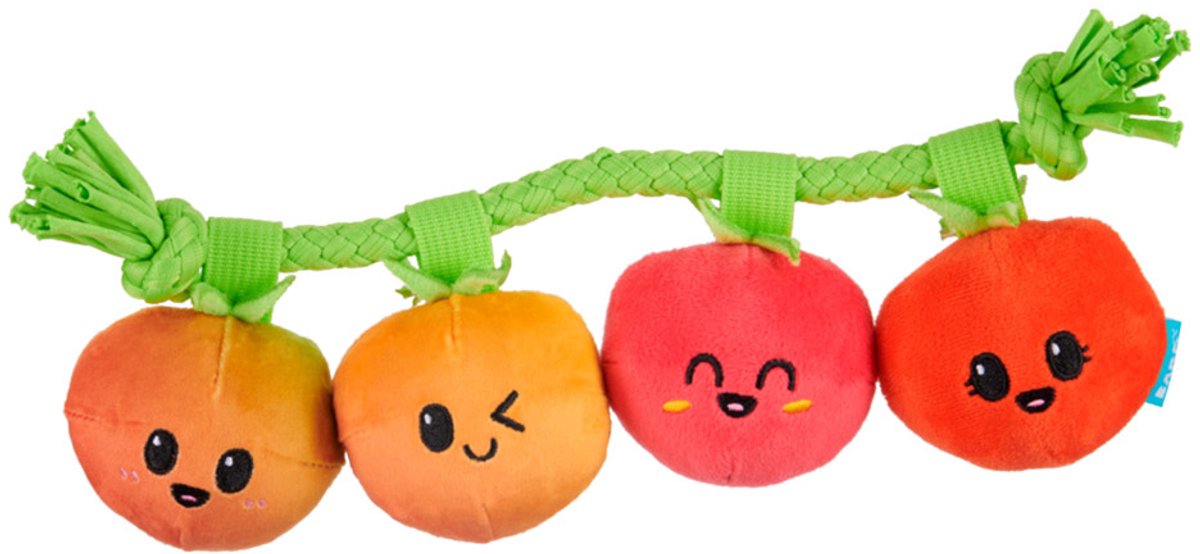 Bark - hairloom - tomaten aan flostouw - pluche - 31x9x6 cm