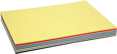 Colortime gekleurd karton, a2, 420x600 mm, 180 gr, diverse kleuren, 20 div vellen