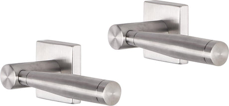 Impresso deurkruk - retford - voor binnen - vierkant - rvs - 2 stuks