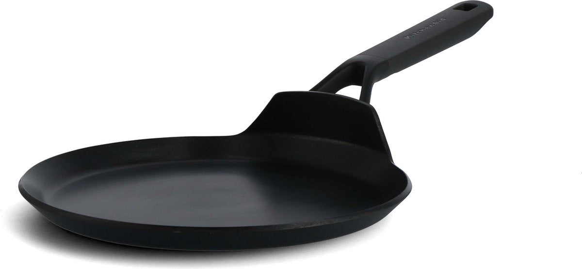 Kitchenaid classic forged pannenkoekenpan 24cm - pfas-vrije antikleeflaag - koekenpan inductie - keramische koekenpan - ovenbestendig tot 160°c - zwart