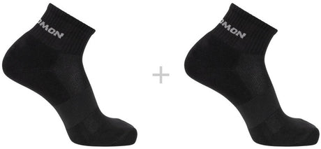 Salomon evasion ankle sokken - 2-pack - maat 39-41 - zwart