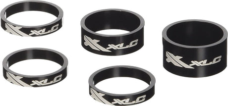 Xlc as-a02 balhoofdset - spacerset - 1 - ahead - zwart - set a 5 stuks 1 inch