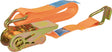 Carpoint ratelspanband met haken 25 mm 3 meter 350 kg oranje