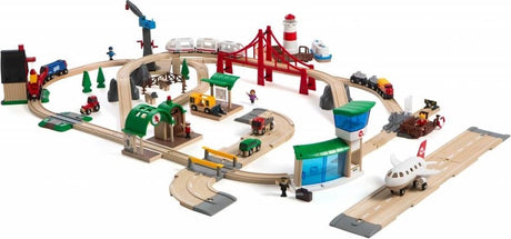 Brio premium treinset world - 33766 - complete treinset, zelfstandig speelbaar - vanaf 3 jaar