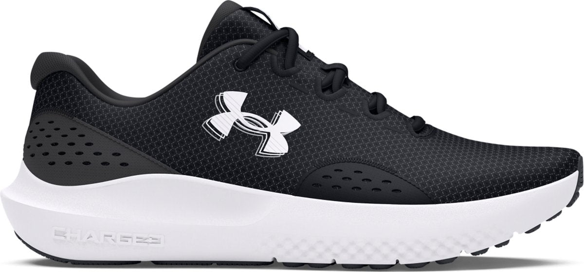 Under armour ua charged surge 4-blk heren sportschoenen - zwart - antraciet - wit