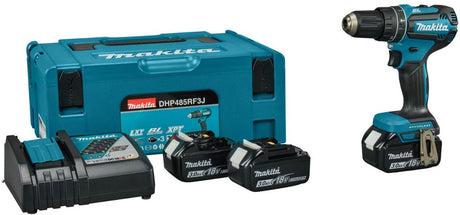 Makita dhp485rf3j accu klop- schroefboormachine 18v 3x 3.0ah in mbox