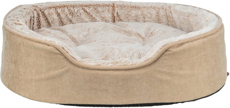Trixie vital hondenmand lino soft ovaal beige creme