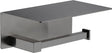 Plieger altea wc rolhouder met plateau – wandmontage – geborsteld gunmetal