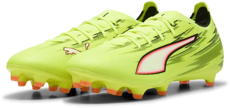 Puma ultra 6 match fg ag unisex sportschoenen - yellow alert- black-glowing red-lime squeeze 43