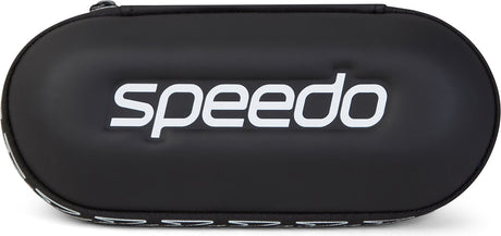 Speedo opbergdoos zwembril - hardcase beschermhoes voor zwembrillen duikbril - met afwateringsgaten - zwart