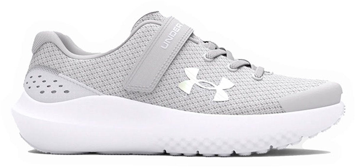 Under armour ua gps surge 4 ac-gry meisjes sportschoenen - halo grijs - wit - iridescent