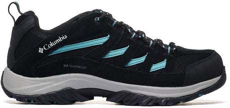 Columbia crestwood™ waterproof dames wandelschoenen - black, teal 38.5