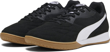 Puma king top it unisex sportschoenen - black- white- gold 44.5