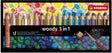 Stabilo woody 3 in 1 - multitalent kleurpotlood - arty - set 18 st. + puntenslijper