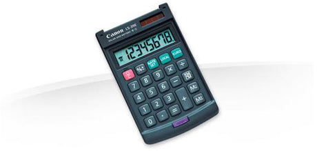 Merkloos sans marque canon ls-39e calculator pocket basisrekenmachine grijs