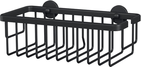 Tesa doucherek aluxx black matzwart badkamer zelfklevend zonder boren – 92x250x125mm