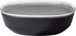 Mepal serveerschaal met deksel silueta - 4000 ml - saladeschaal - nordic black