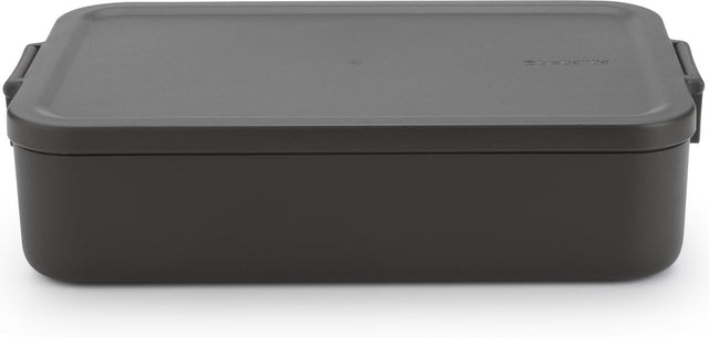 Brabantia make take lunchbox broodtrommel - large - kunststof - dark grey