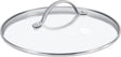 Greenpan universele glazen deksel 30cm - transparant - verhard glas - rvs