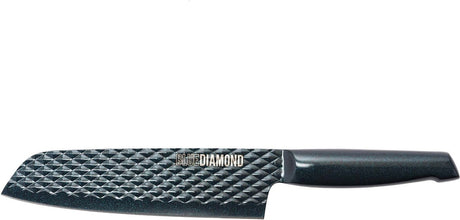 Blue diamond santoku mes - 18 cm - 100 staal - antikleef - vaatwasbestendig