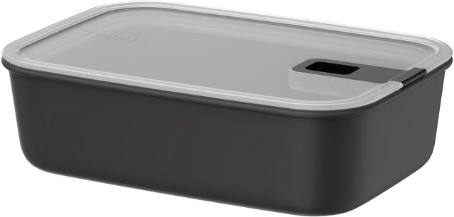 Mepal vershouddoos easyclip - 1.5 l - vershoudbakjes met schuifsluiting - geschikt voor magnetron. stoomoven. koelkast en vriezer - nordic black