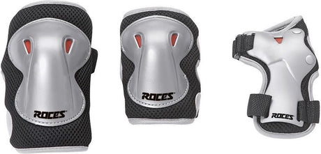 Roces – super skatebescherming 3-pack – kinderbescherming – grijs – maat s