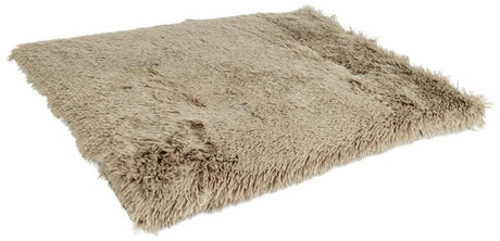Duvo plus benchkussen - hondenkussen voor bench en reismand - zacht pluche wasbaar op 30°c - l 91x61x7cm - beige l