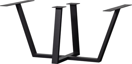 Woood tablo tafelpoot - metaal - zwart - 73x147x71