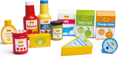 Bigjigs houten gekoelde boodschappen bj624