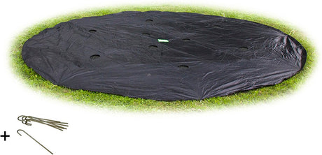 Exit toys exit groundlevel trampoline afdekhoes ø305cm - trampoline beschermhoes - weerbestendig - rond - afdekzeil