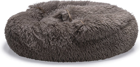 Beeztees yala - hondenmand - pluche - bruin - dia. 70 cm