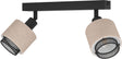 Eglo rosley spot - e14 - 31 cm - zwart beige - textiel