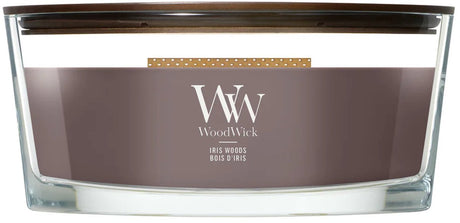 Woodwick hearthwick - iris woods - ellipse geurkaars - 50 branduren